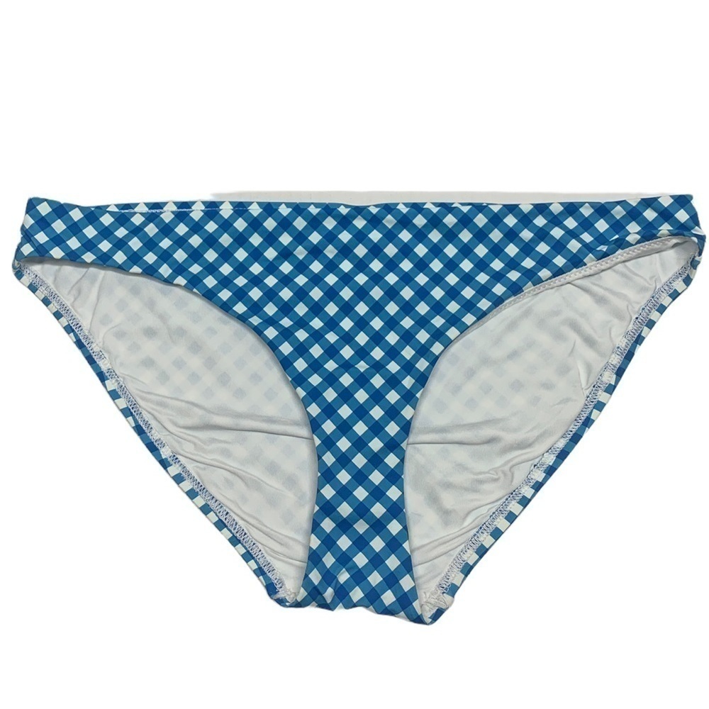 J McLaughlin Gingham Malibu Bikini Bottom size Large NWT
